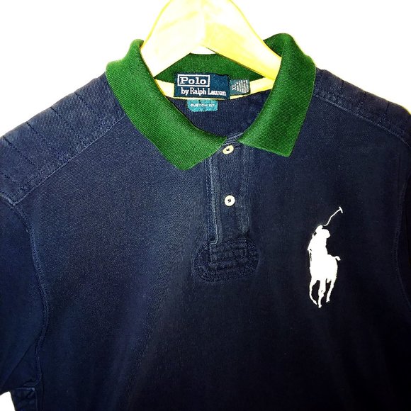 Polo Ralph Lauren Other - Polo Big Pony Rugby Blue Green XL Custom Fit